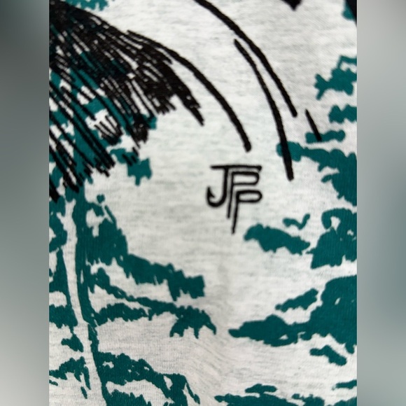 Vintage Y2K 90s Graphic T-shirt Bald Eagle Double Sided Light Gray 3XL XXL - Picture 5 of 7